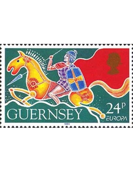 Timbre Poste Europa Ile de Guernesey N° 0643 N** philatelie foxtimbre