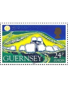 Timbre Poste Europa Ile de Guernesey N° 0644 N** philatelie foxtimbre