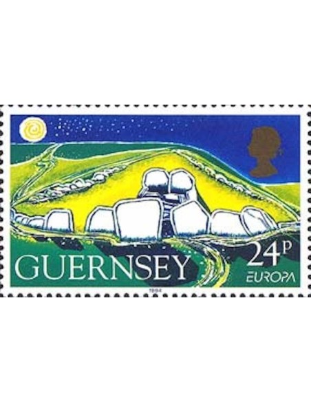 Timbre Poste Europa Ile de Guernesey N° 0644 N** philatelie foxtimbre