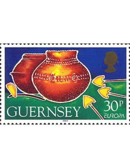 Timbre Poste Europa Ile de Guernesey N° 0645 N** philatelie foxtimbre