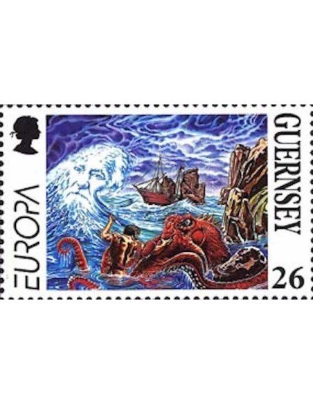 Timbre Poste Europa Ile de Guernesey N° 0744 N** philatelie foxtimbre