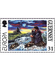 Timbre Poste Europa Ile de Guernesey N° 0745 N** philatelie foxtimbre