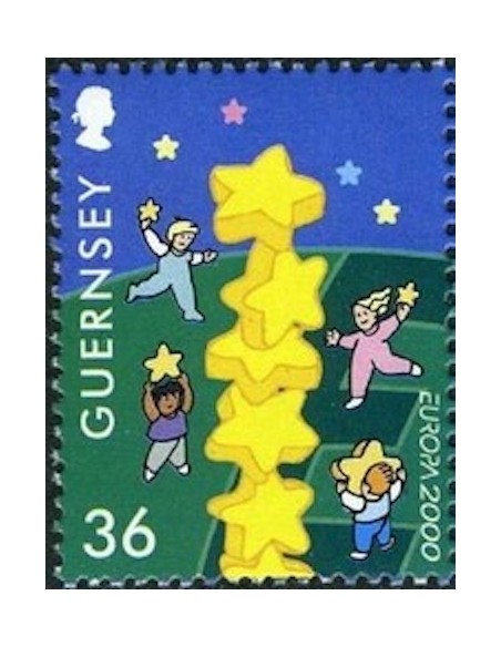 Timbre Poste Europa Ile de Guernesey N° 0864 N** philatelie foxtimbre