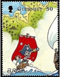 Timbre Poste Europa Ile de Guernesey N° 1308 N** philatelie foxtimbre
