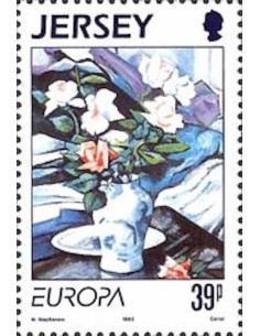 Timbre Poste Europa Ile de Jersey N° 0608 N** philatelie foxtimbre