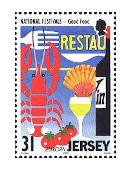 Timbre Poste Europa Ile de Jersey N° 0817 N** philatelie foxtimbre
