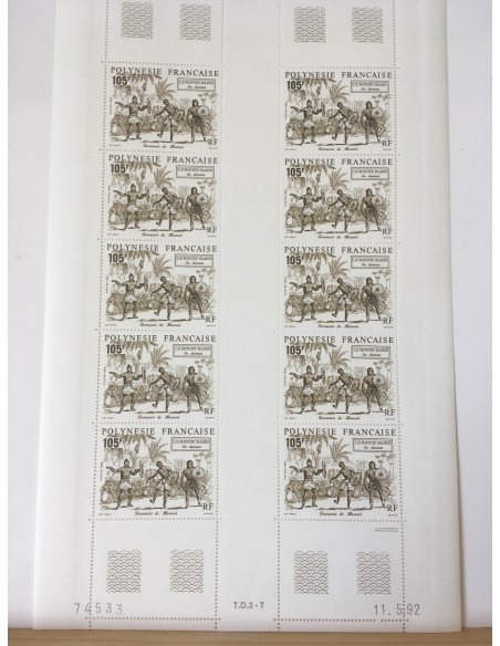 Feuille du Polynésie N° 411