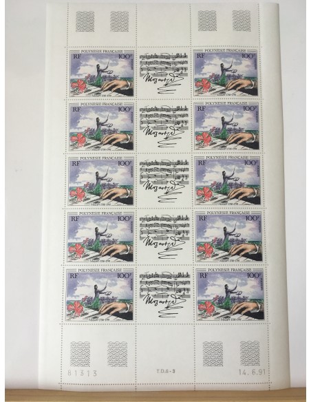 Feuille du Polynésie N° 389A