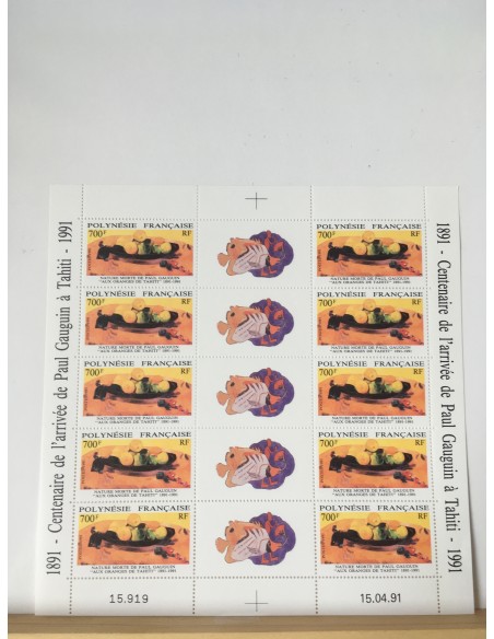 Feuille du Polynésie N° 385A