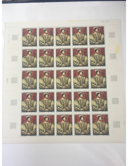 Feuille Complete du N° 1518 x25 Neuf  **