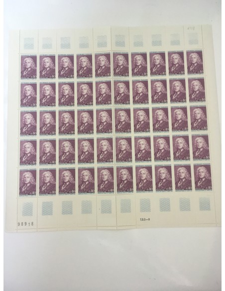 Feuille Complete du N° 1558 x50 Neuf  **