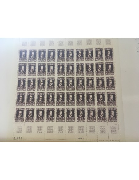 Feuille Complete du N° 1593 x50 Neuf  **