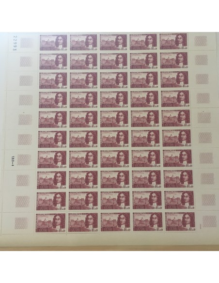 Feuille Complete du N° 1623 x50 Neuf  **